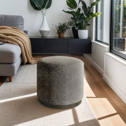Round Storage Ottoman