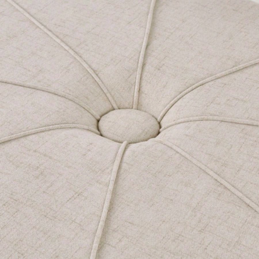 48 Ottoman, Polyester Fabric Large Cocktail Ottoman Modern Style Living Room,