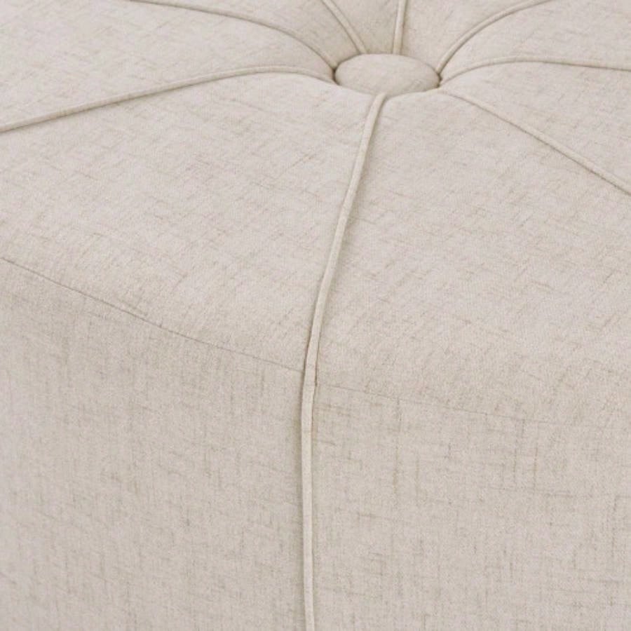 48 Ottoman, Polyester Fabric Large Cocktail Ottoman Modern Style Living Room,