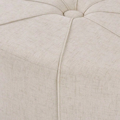 48 Ottoman, Polyester Fabric Large Cocktail Ottoman Modern Style Living Room,