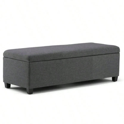 Avalon - Storage Ottoman - Slate