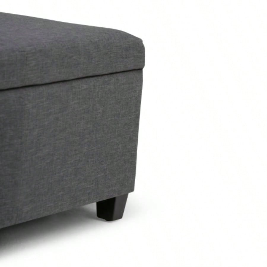 Avalon - Storage Ottoman - Slate