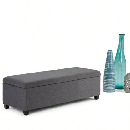 Avalon - Storage Ottoman - Slate