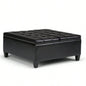 Harrison - Coffee Table Storage Ottoman - Midnight Black