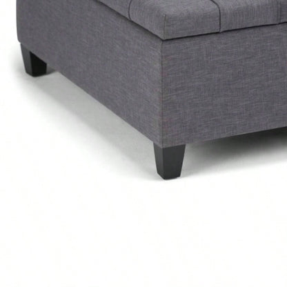 Harrison - Coffee Table Storage Ottoman - Slate