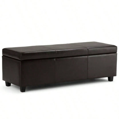 Avalon - Storage Ottoman - Tanners Brown