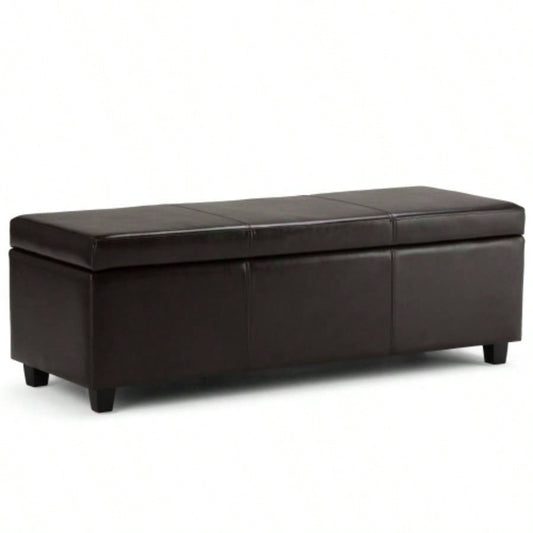 Avalon - Storage Ottoman - Tanners Brown