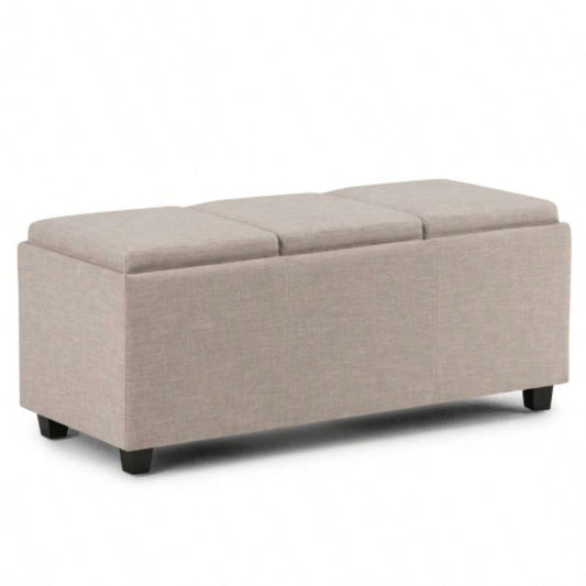 Avalon - Storage Ottoman - Natural