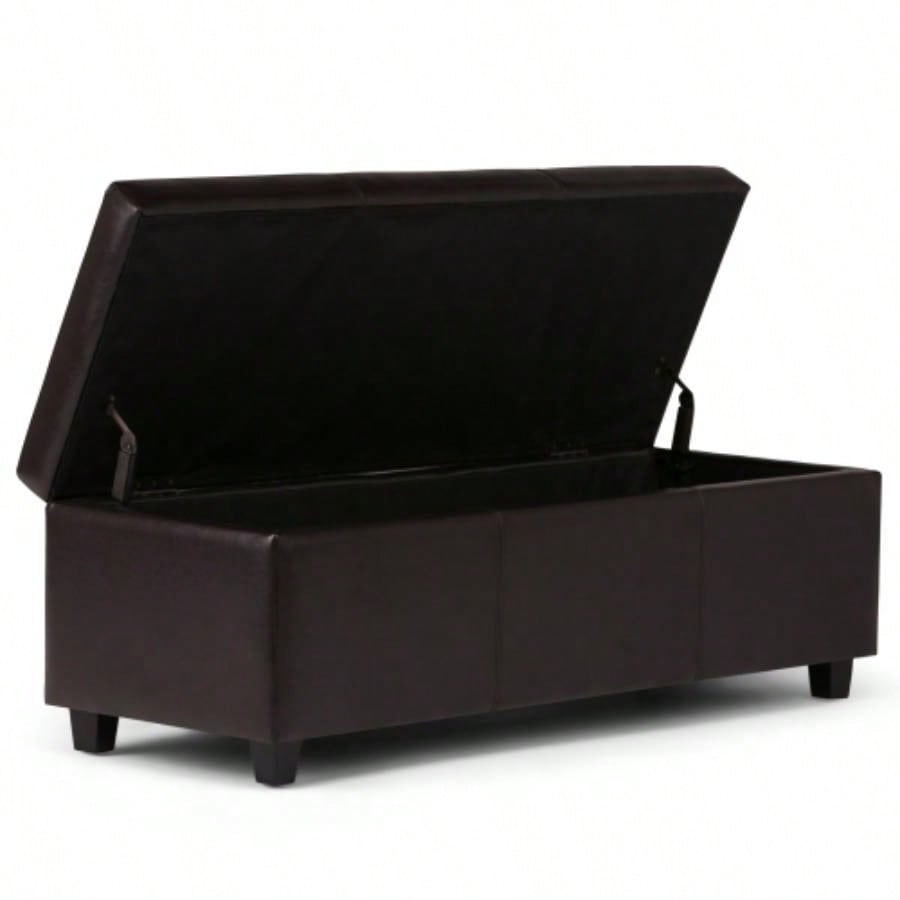Avalon - Storage Ottoman - Tanners Brown