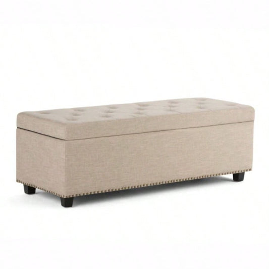 - Storage Ottoman - Natural