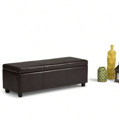 Avalon - Storage Ottoman - Tanners Brown