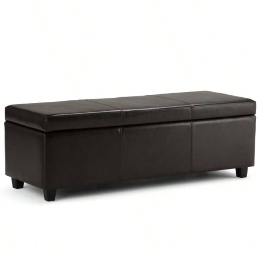 Avalon - Storage Ottoman - Tanners Brown