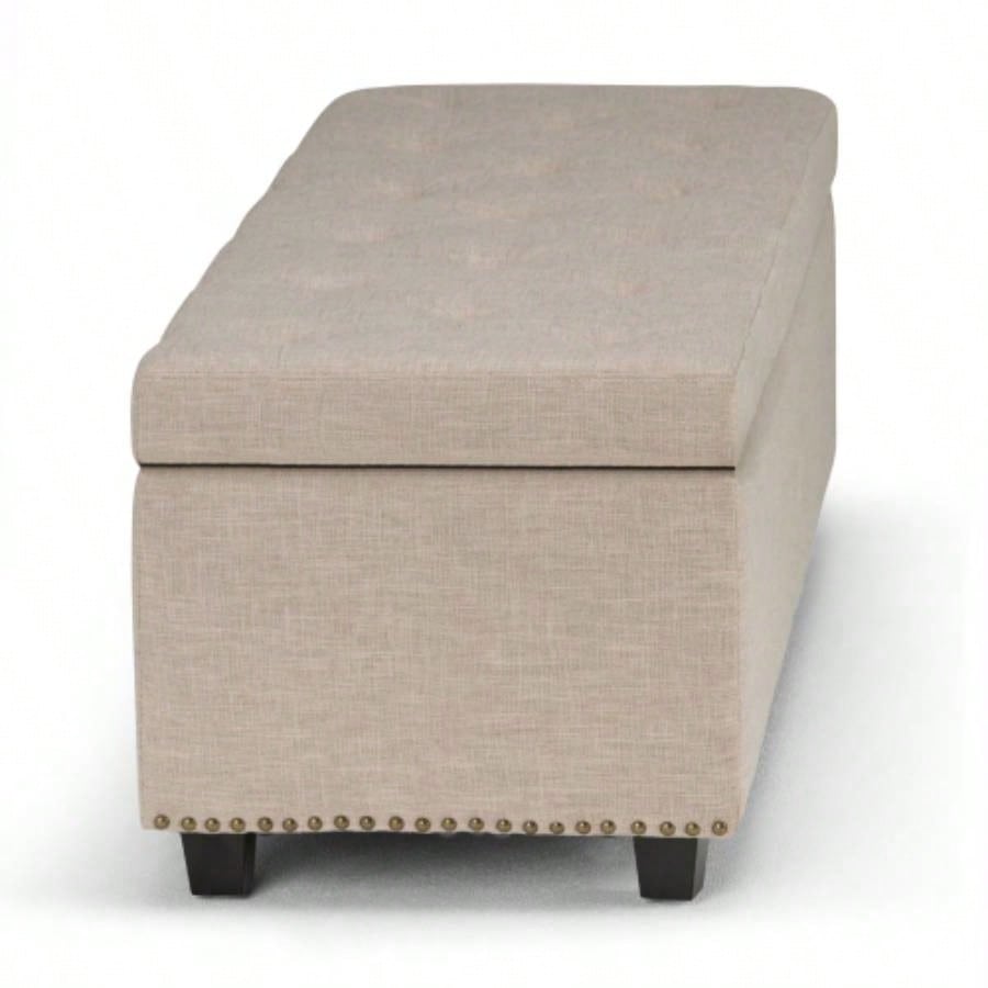 - Storage Ottoman - Natural