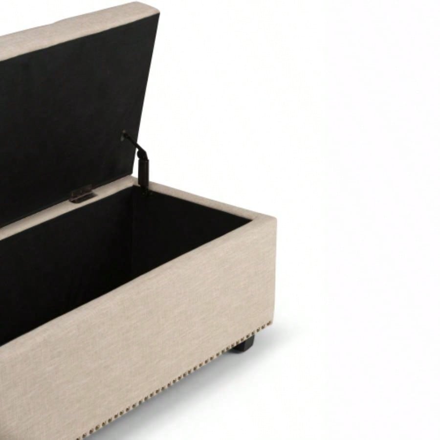 - Storage Ottoman - Natural