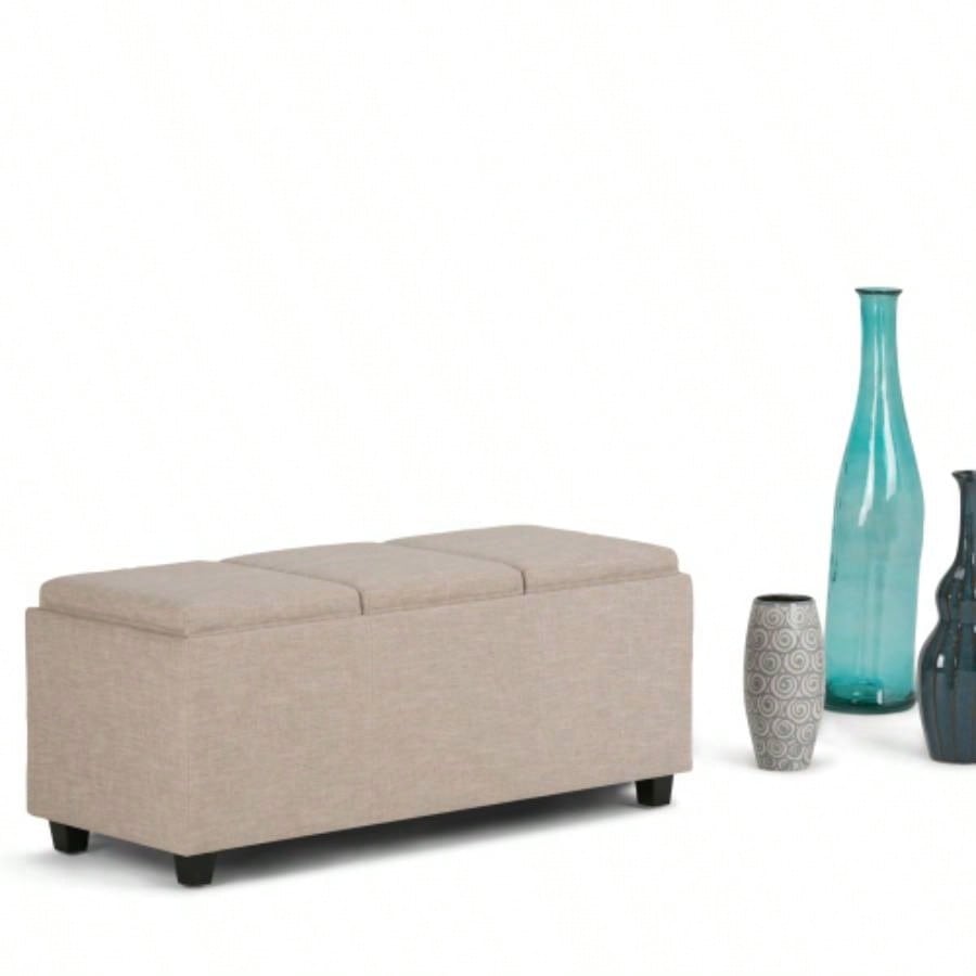 Avalon - Storage Ottoman - Natural