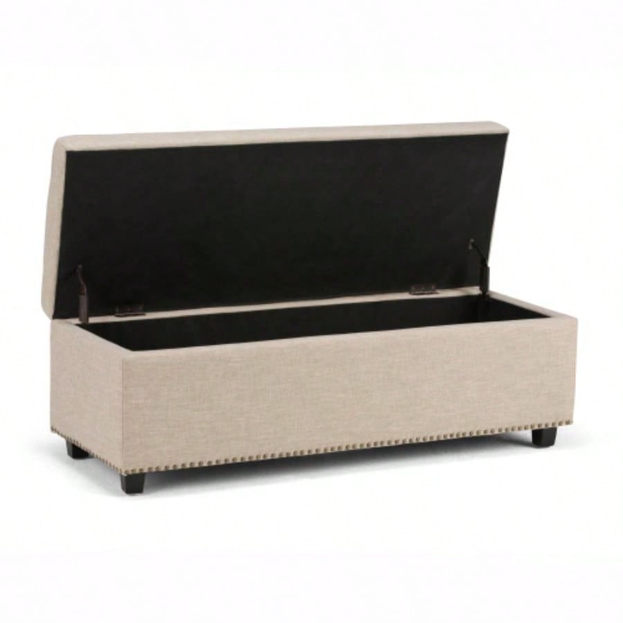 - Storage Ottoman - Natural