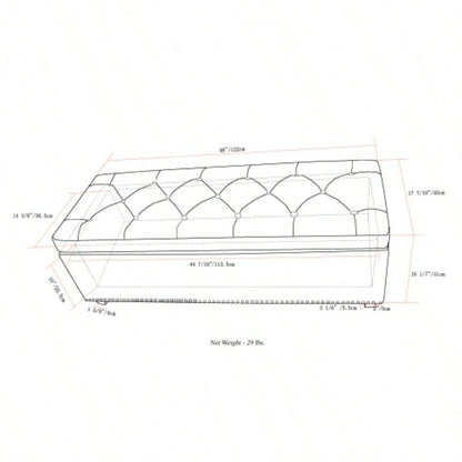 - Storage Ottoman - Slate