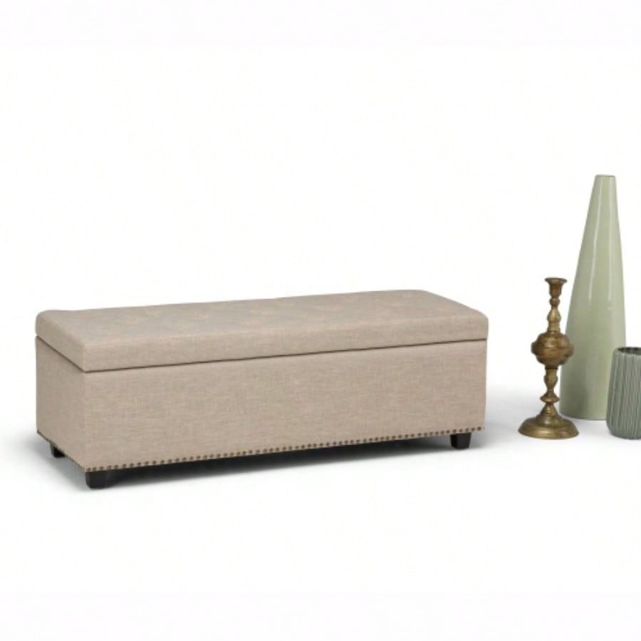 - Storage Ottoman - Natural