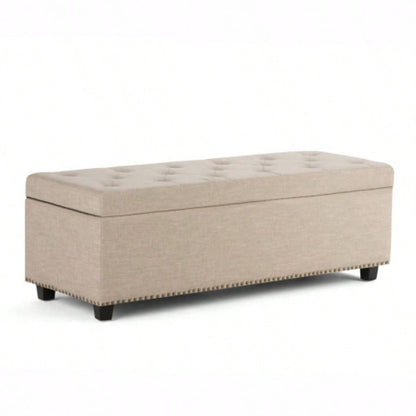 - Storage Ottoman - Natural