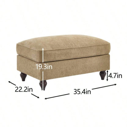 Ottoman Chenille - Light Coffee