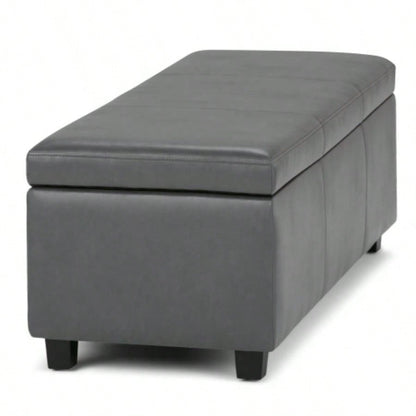 Avalon - Storage Ottoman - Stone