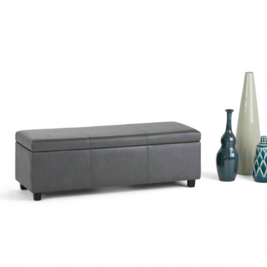Avalon - Storage Ottoman - Stone