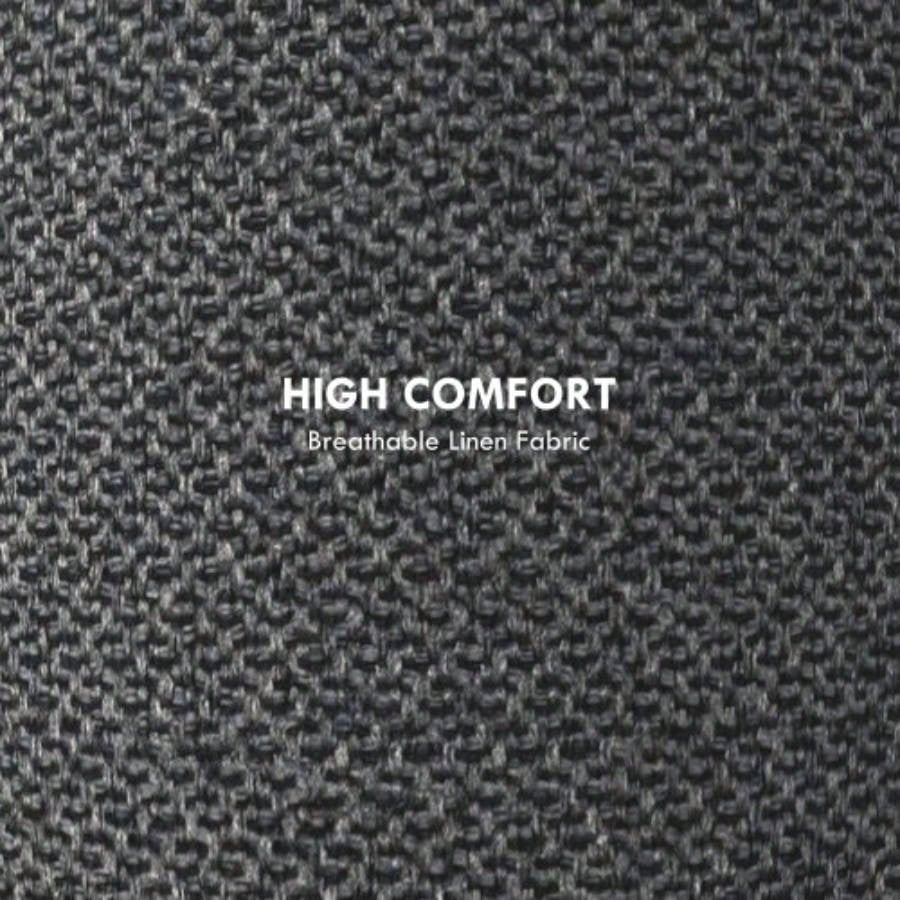 HOMCOM Storage Ottoman, Round Stool Chair with Cushioned Top, Gray