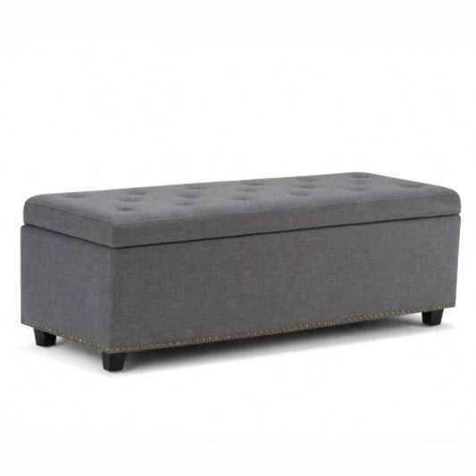 - Storage Ottoman - Slate