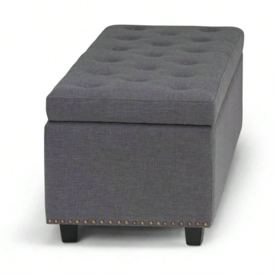 - Storage Ottoman - Slate