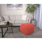 Spongy Microfiber Square Pouf, Lavender