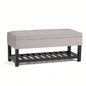 Cosmopolitan - Storage Ottoman with Open Bottom - Cloud