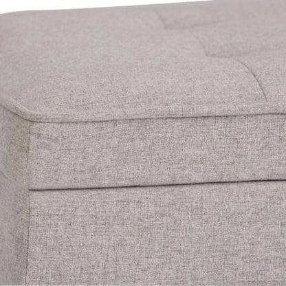 Cosmopolitan - Storage Ottoman with Open Bottom - Cloud