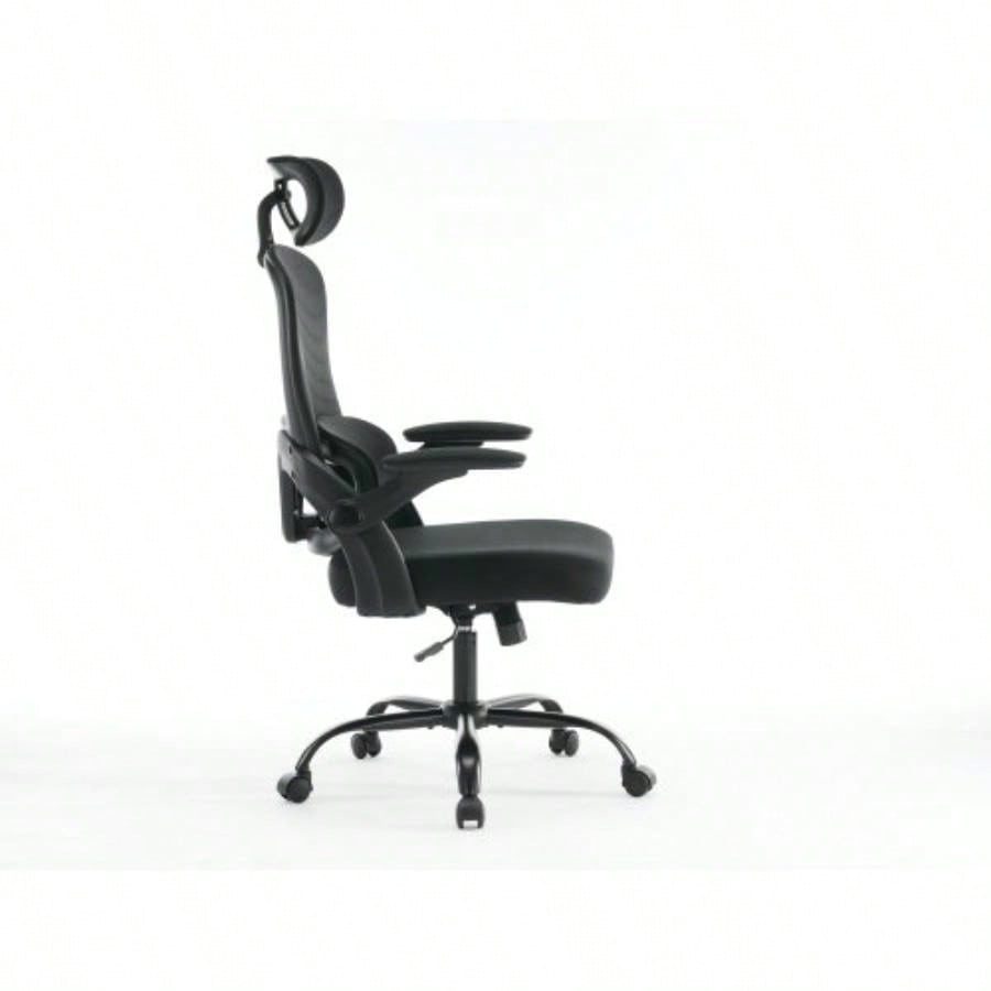 Ergonomic Mesh Office Chair, High Back Desk Chair with 3D Armrests, UpDown Lumbar Support, Swivel Computer Task Chair with Adjustable 2D Headrest, Tilt Function Black