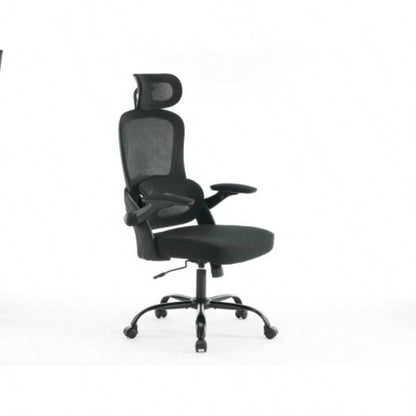 Ergonomic Mesh Office Chair, High Back Desk Chair with 3D Armrests, UpDown Lumbar Support, Swivel Computer Task Chair with Adjustable 2D Headrest, Tilt Function Black
