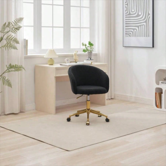 Hengming Golden foot office chair, modern armchair, height adjustable, rotary cosmetic chair, bedroom, set of 1