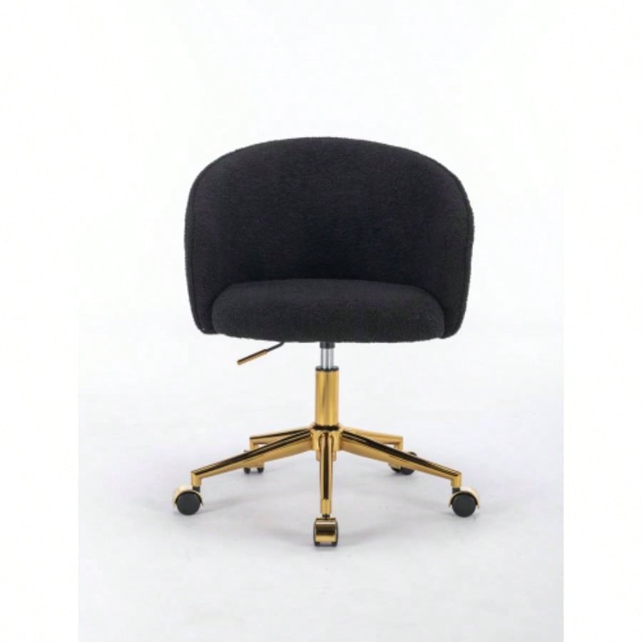 Hengming Golden foot office chair, modern armchair, height adjustable, rotary cosmetic chair, bedroom, set of 1