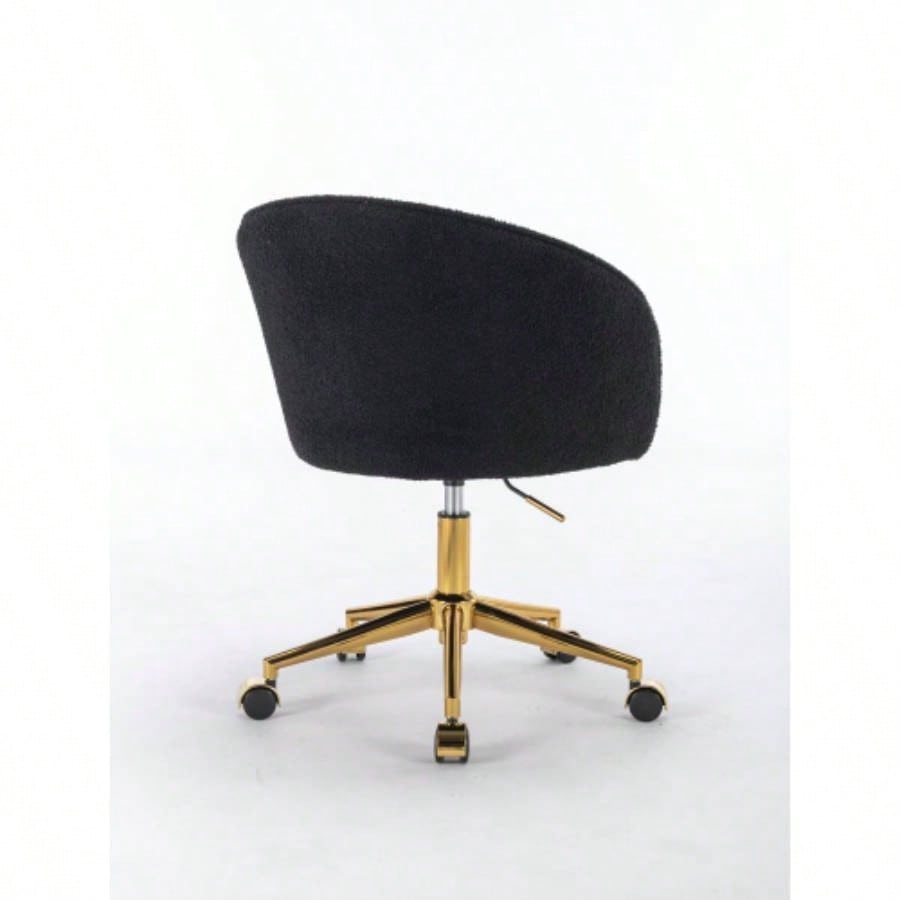 Hengming Golden foot office chair, modern armchair, height adjustable, rotary cosmetic chair, bedroom, set of 1