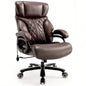 600LBS Big and Tall Office Chair Heavy People, Wide and Adjustable Lumbar, Heavy Duty Executive Chair with High Back, Large Computer Desk Chair Comfortable Home Office