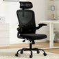 Ergonomic Office Chair, Home Office Desk Chair with Headrest, High Back Computer Chair with Armrests and Adjustable Lumbar Support Home Office Study Room, White Gray