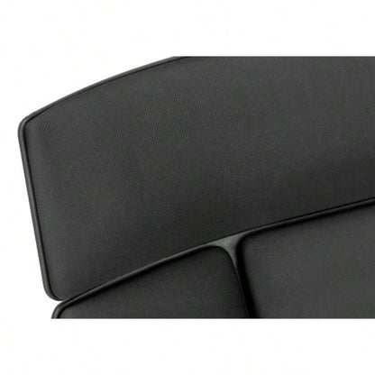 Office Chair, Adjustable Height, Swivel, Ergonomic, Armrests, Computer Desk, Work, Black Fabric, Black Metal, Contemporary, Modern