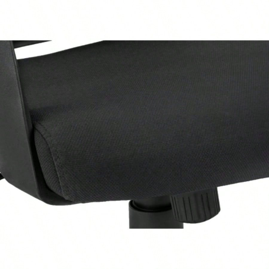 Office Chair, Adjustable Height, Swivel, Ergonomic, Armrests, Computer Desk, Work, Black Fabric, Black Metal, Contemporary, Modern