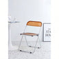 YELLOW Transparent Folding Chair Chair Pc Plastic Living Room