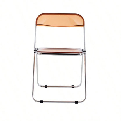 YELLOW Transparent Folding Chair Chair Pc Plastic Living Room