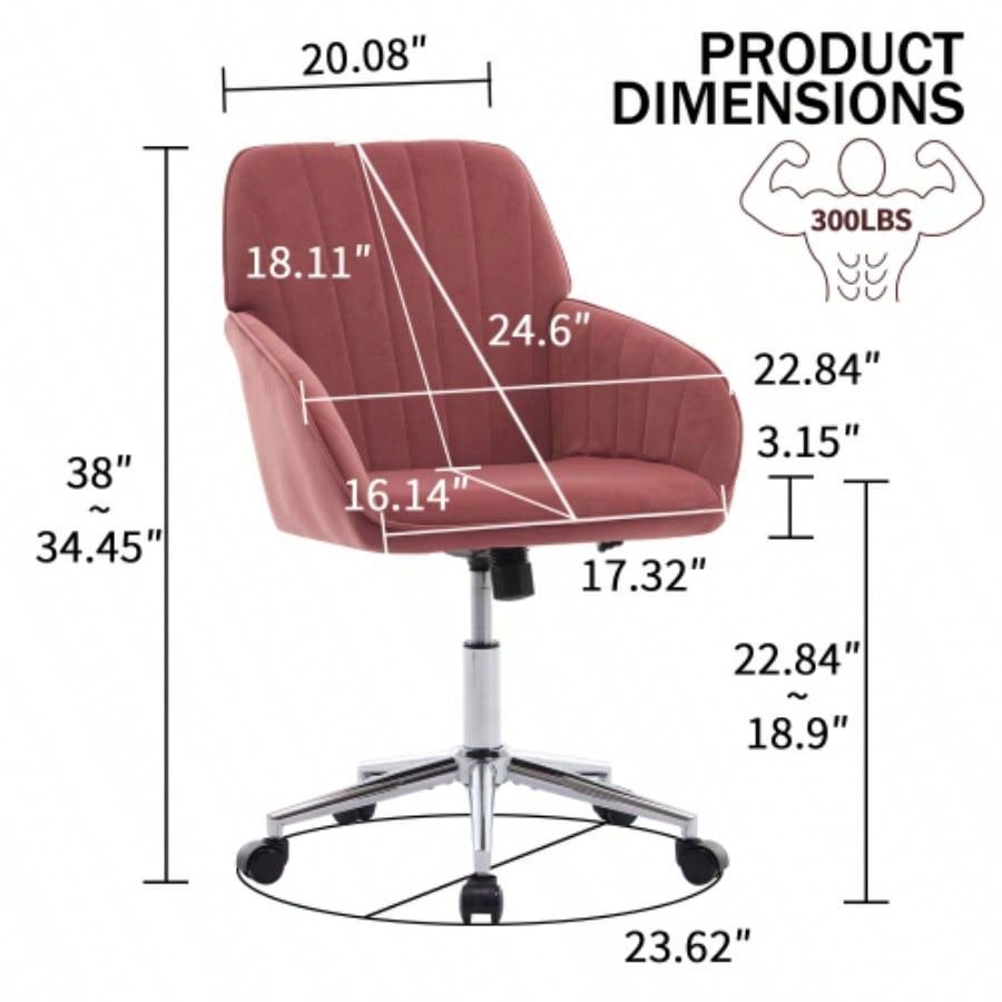 TY Adjustable Office Chair, Home Bedroom, Ergonomic Swivel Chair, Backrest, Comfortable Long Sitting