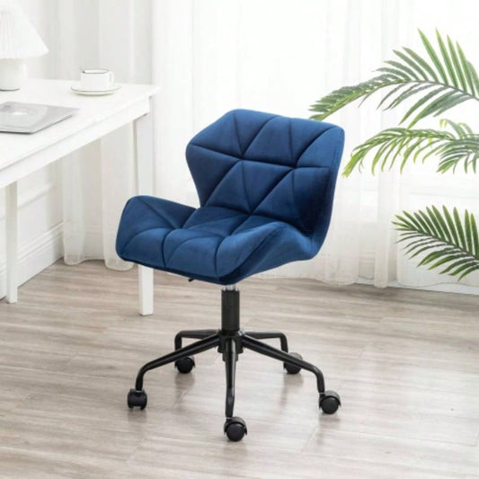 Eldon Tufted Adjustable Swivel Office Chair, Blue