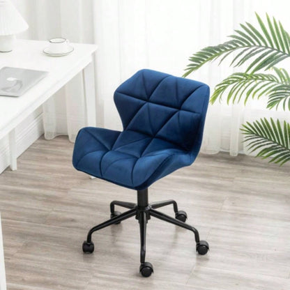 Eldon Tufted Adjustable Swivel Office Chair, Blue
