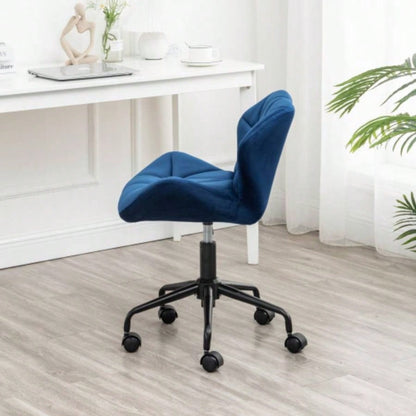 Eldon Tufted Adjustable Swivel Office Chair, Blue