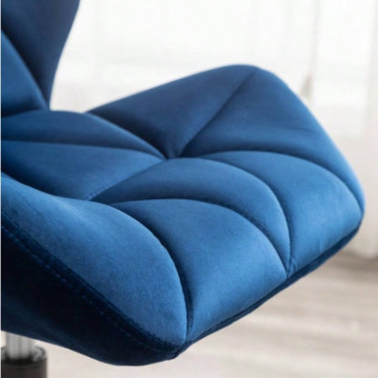 Eldon Tufted Adjustable Swivel Office Chair, Blue
