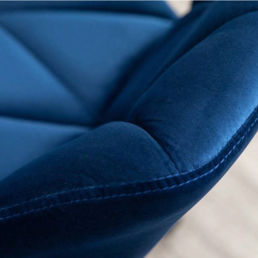 Eldon Tufted Adjustable Swivel Office Chair, Blue