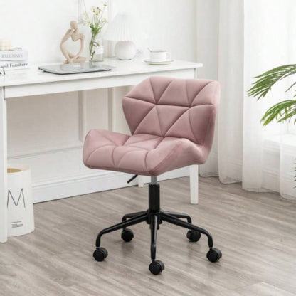 Eldon Tufted Adjustable Swivel Office Chair, Blue